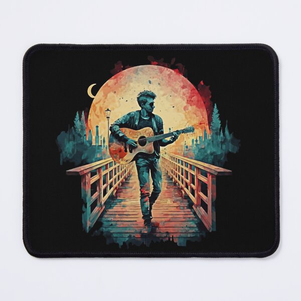 Item preview, Playing a guitar in a park designed and sold by NotesForMusic.