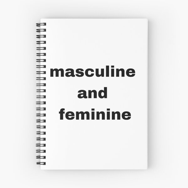 Item preview, Masculine and feminine text designed and sold by Created by Aia.