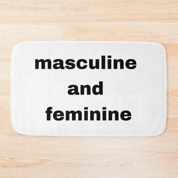 Item preview, Masculine and feminine text designed and sold by Created by Aia.