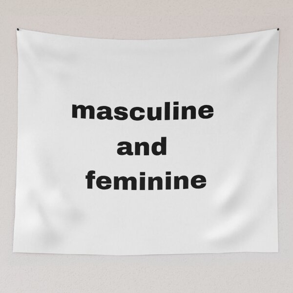 Item preview, Masculine and feminine text designed and sold by Created by Aia.