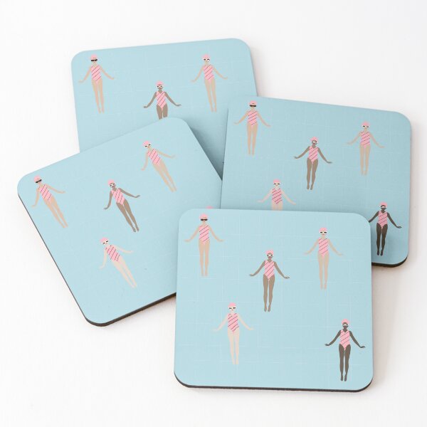 Item preview, Pink Vintage Artistic Swimmers Synchronized swimming designed and sold by pink-cowboy.