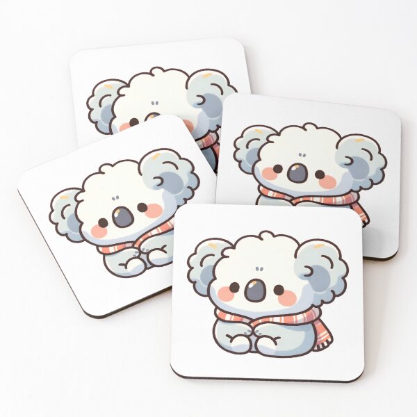 Item preview, Cozy Koala with Scarf Illustration - Cute Winter Animal Art designed and sold by UmbrellaStudio1.