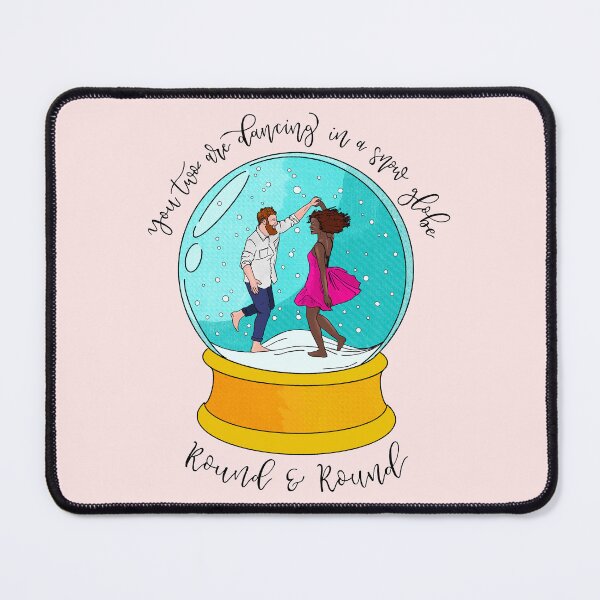 Item preview, Festive Snow Globe Dance – Romantic Christmas Art Print designed and sold by Stevie-Please.