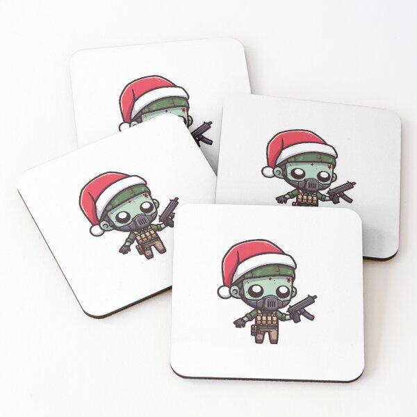 Item preview, Chibi zombie soldier with santa hat designed and sold by Wxjtecki.