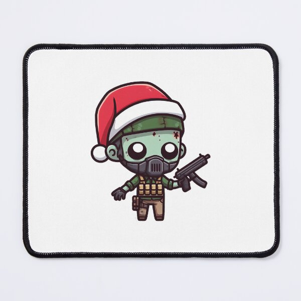 Item preview, Chibi zombie soldier with santa hat designed and sold by Wxjtecki.