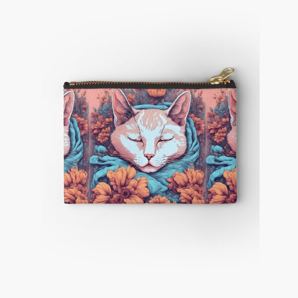 Item preview, Lazy Aesthetic Cat colourful flowers designed and sold by Catophile.