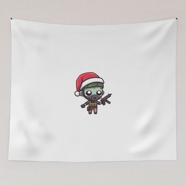Item preview, Chibi zombie soldier with santa hat designed and sold by Wxjtecki.
