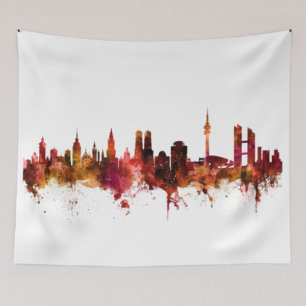 Item preview, Munich Germany Skyline designed and sold by ArtPrints.