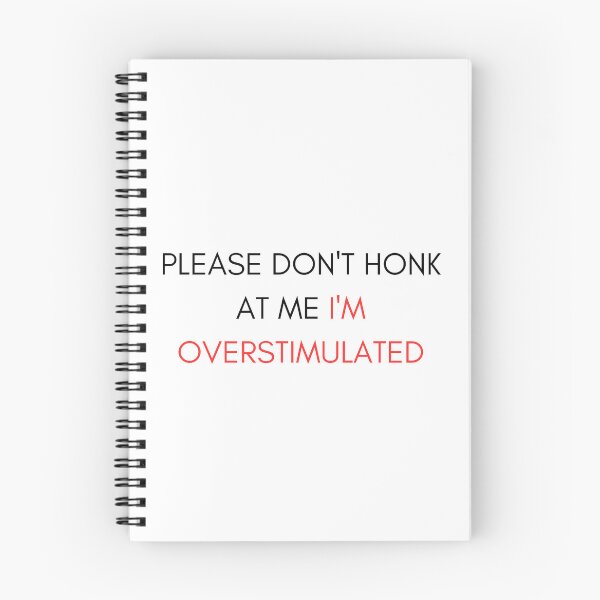 Item preview, Please Don't Honk at Me I'm Overstimulated Funny Bumper Red designed and sold by General-Corner.