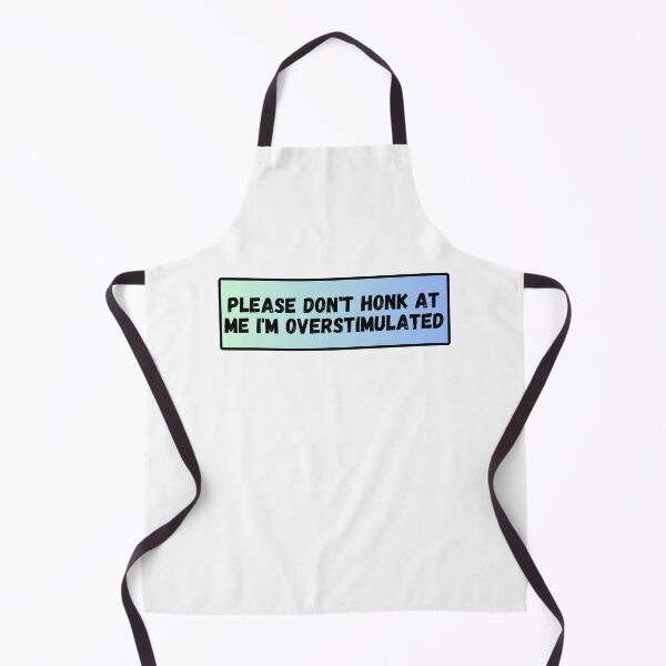 Item preview, Please Don't Honk at Me I'm Overstimulated Funny Bumper Light Blue designed and sold by General-Corner.