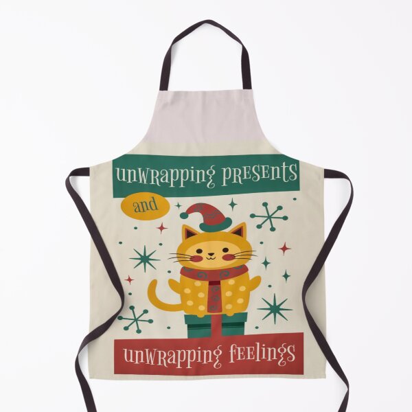 Item preview, Festive Feline Unwrapping Feelings Christmas Design designed and sold by gleefulme.