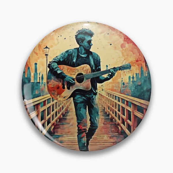 Item preview, Playing a guitar in a park designed and sold by NotesForMusic.
