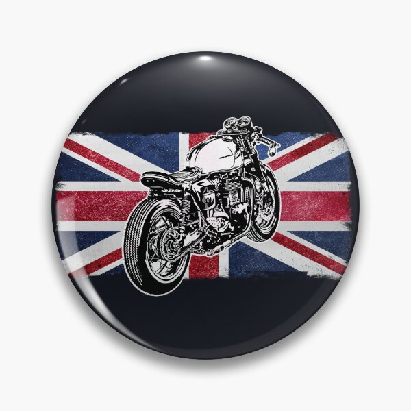 Artikelvorschau, Cafe Racer Helmaufkleber | Großbritannien-Flaggen-Autoaufkleber | Distressed UK Flag Hydro Sticker | Aufkleber für Sportfahrräder des Vereinigten Königreichs entworfen und verkauft von SW Longwave.