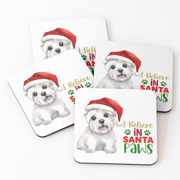 Item preview, I believe in Santa Paws - Westie Christmas designed and sold by WarmAndWestie.