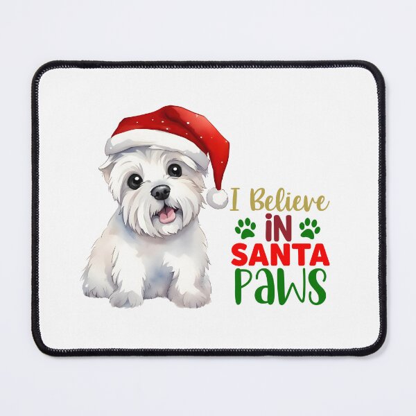 Item preview, I believe in Santa Paws - Westie Christmas designed and sold by WarmAndWestie.