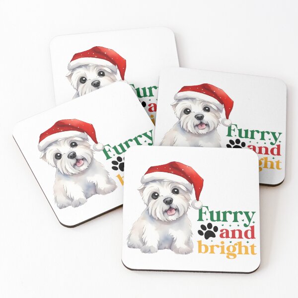 Item preview, Westie Christmas - Furry and Bright designed and sold by WarmAndWestie.