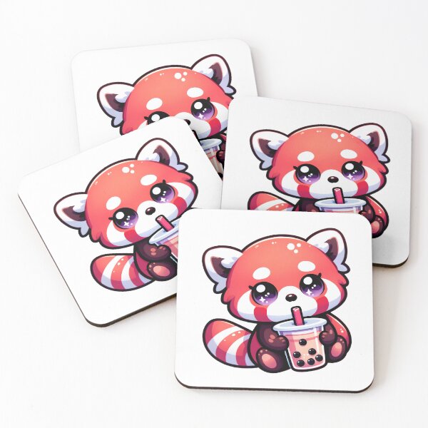 Item preview, Red Panda with Rainbow - Vibrant Wildlife Illustration designed and sold by UmbrellaStudio1.