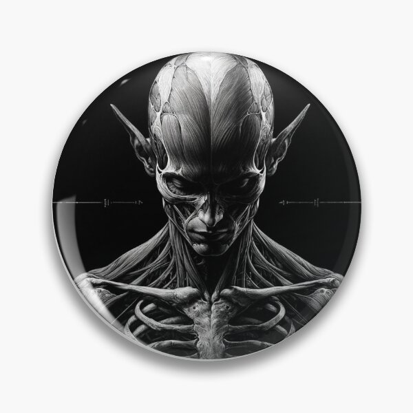 Item preview, Alien Anatomical Study - Sci-Fi Noir designed and sold by amorki.