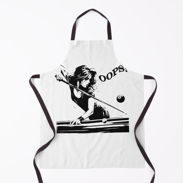 Item preview, Funny Billiard Girl fails - Woman pool player with cue and 8 ball in the air. Perfect for all billiards players and enthusiasts. designed and sold by posterflunz.