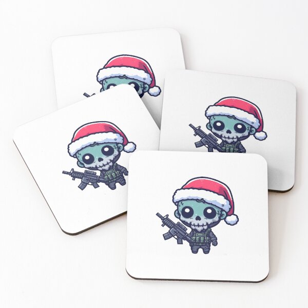 Item preview, Chibi zombie soldier with santa hat designed and sold by Wxjtecki.