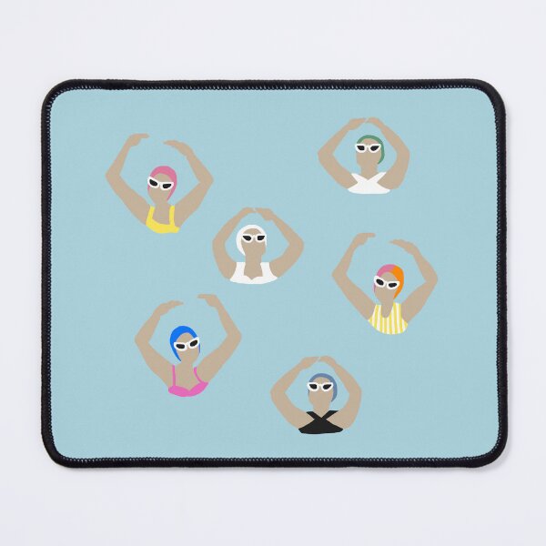 Item preview, Vintage Artistic Swimmers Pattern designed and sold by pink-cowboy.