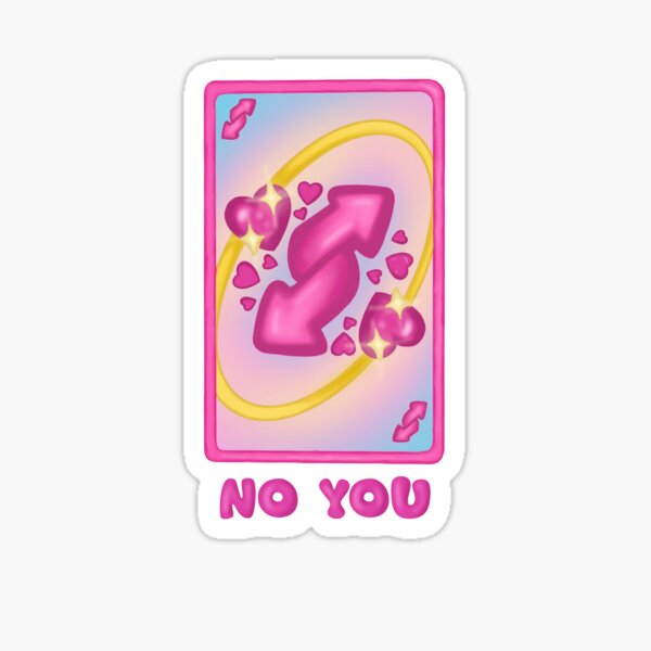 ANIMATED Uno Reverse Card Twitch Emote / Pink Card Emote / 