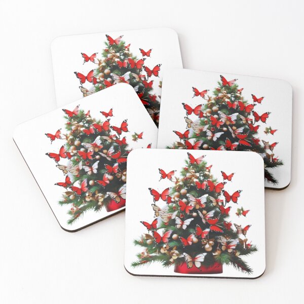 Item preview, Fluttering Festivity: Christmas with Butterflies designed and sold by T-shirtMill.