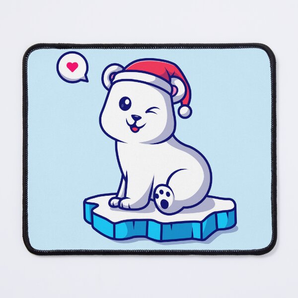 Item preview, Cute Polar Bear Sitting on Ice Cartoon Vector Icon Illustration" designed and sold by hjian8219.