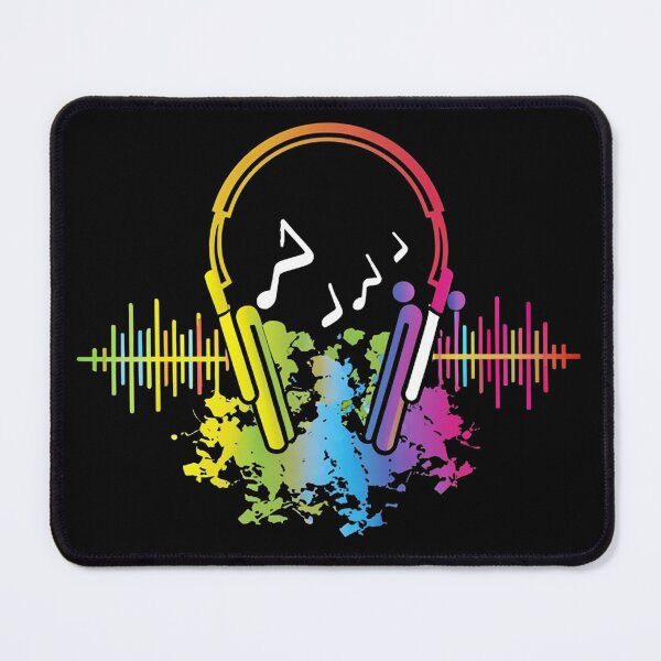 Item preview, Colorful hearing aid, with musical symbols designed and sold by NotesForMusic.
