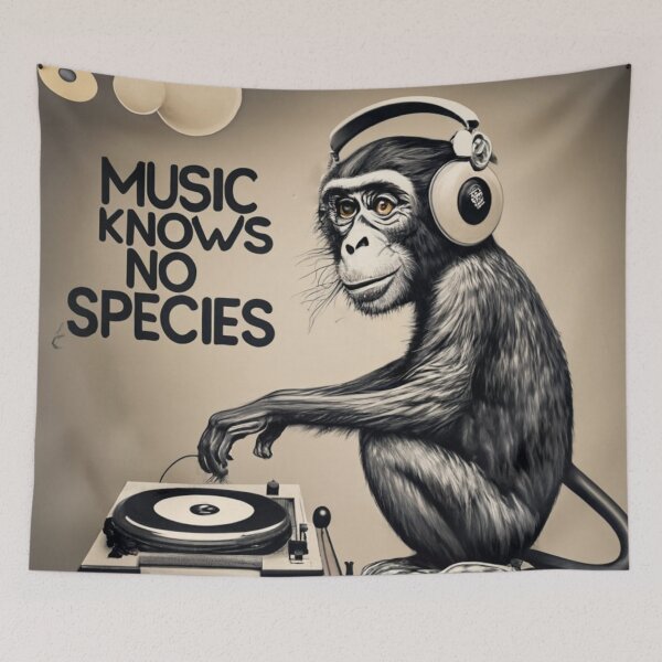 Item preview, Monkey Dj Stencil Graffiti designed and sold by Bomax121.