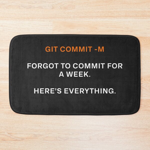 Item preview, Git commit-m, Forgot to commit for a week, here's everything designed and sold by Code  Monkeys.