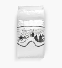 Snow Lift , Exit Left Duvet Cover