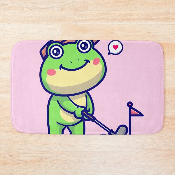 Item preview, Cute Frog Playing Golf Cartoon Vector Icon Illustration designed and sold by hjian8219.
