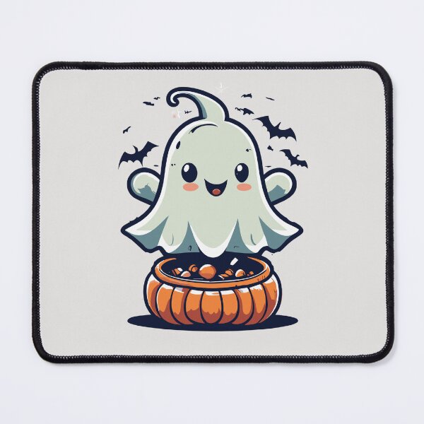 Item preview, Cute Ghost & Happy Halloween Art HQ 2 designed and sold by Psycho-Crazy.