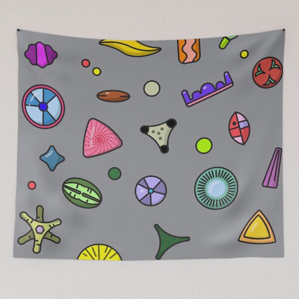 Item preview, The Diatoms, Algae cartoon, Minimal lovely plankton, Gift for Diatomist designed and sold by thurakitdew.
