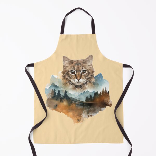 Item preview, Cat Watercolor Nature designed and sold by Myra365Art.