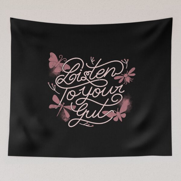 Item preview, Listen To Your Gut Black by Tobe Fonseca designed and sold by Tobe Fonseca®.