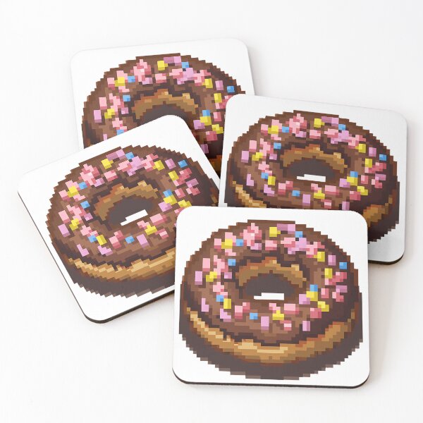 Item preview, Chocolate Donut - Pixel art designed and sold by octoboobs.