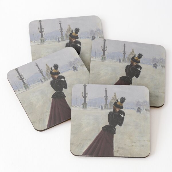 Item preview, Young Woman, Place de la Concorde (19th century) - Jean Béraud designed and sold by SALON DES ARTS.