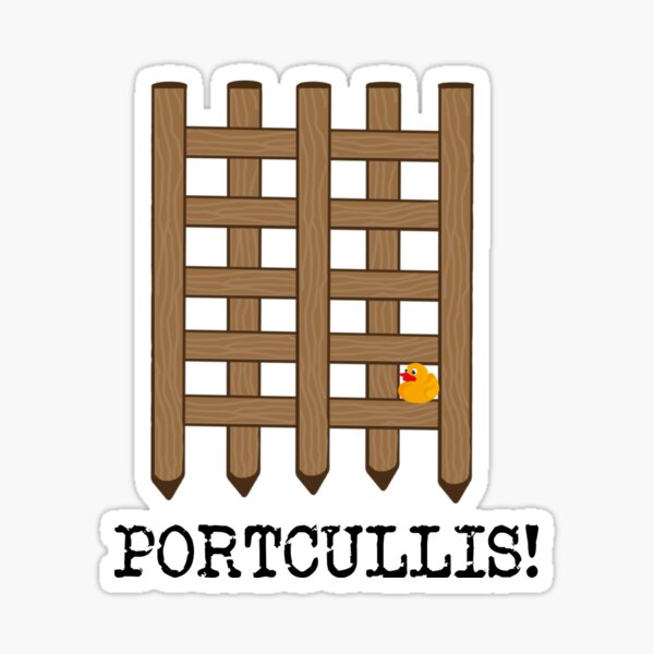 Item preview, Portcullis! Sue Perkins Taskmaster quote designed and sold by Inky-Spiration.