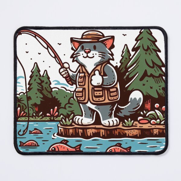 Item preview, Cat-Mastered Angling designed and sold by AIStoore.