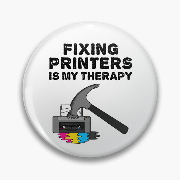 Item preview, Fixing Printers Is My Therapy, Computer Technician Funny designed and sold by doodlerob.