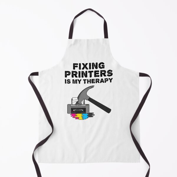 Item preview, Fixing Printers Is My Therapy, Computer Technician Funny designed and sold by doodlerob.