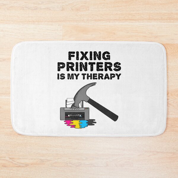 Item preview, Fixing Printers Is My Therapy, Computer Technician Funny designed and sold by doodlerob.