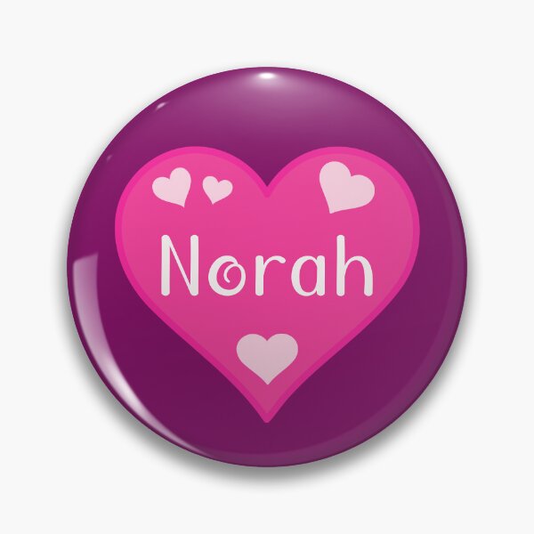 Item preview, Norah Name Pink Heart  designed and sold by Jeallan Designs.