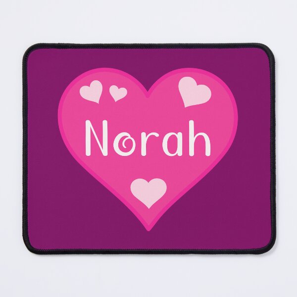 Artikelvorschau, Norah Name Pink Heart entworfen und verkauft von Jeallan Designs.