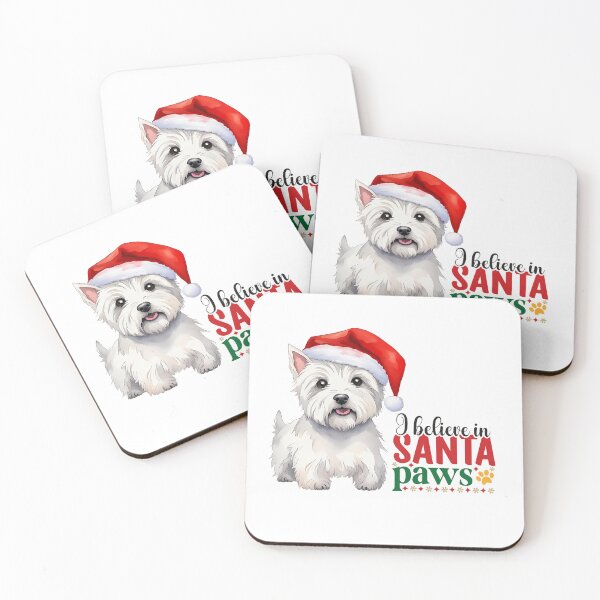 Item preview, I believe in Santa Paws - Westie Christmas designed and sold by WarmAndWestie.