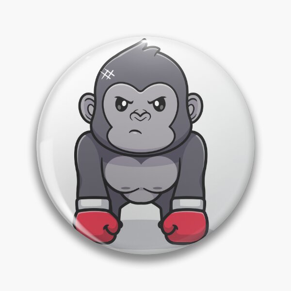 Item preview, Cute gorilla boxing cartoon designed and sold by sasa-creations.