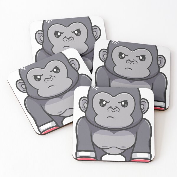 Item preview, Cute gorilla boxing cartoon designed and sold by sasa-creations.