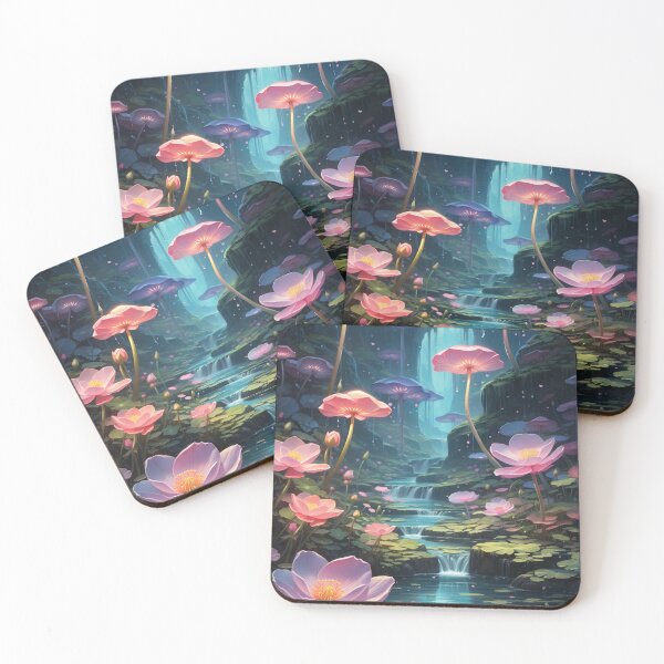 Item preview, Night lotus flower forest designed and sold by V.I.A | ART.